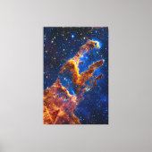 Pillars of Creation - James Webb NIRCam Astronomie Canvas Afdruk (Voorkant)