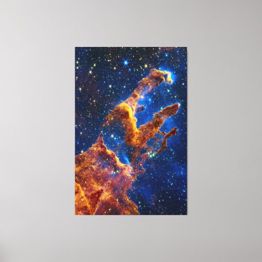 Pillars of Creation - James Webb NIRCam Astronomie Canvas Afdruk (Voorkant)
