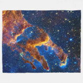 Pillars of Creation - James Webb NIRCam Astronomie Fleece Deken (Voorkant (Horizontaal))
