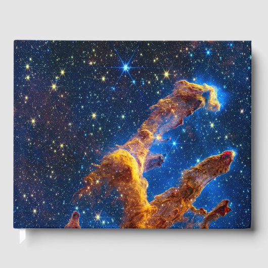 Pillars of Creation - James Webb NIRCam Astronomie Gastenboek (Voorkant)