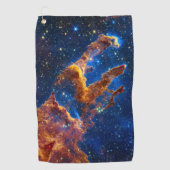 Pillars of Creation - James Webb NIRCam Astronomie Golfhanddoek (Voorkant)