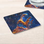 Pillars of Creation - James Webb NIRCam Astronomie Kartonnen Onderzetters (Schuin)