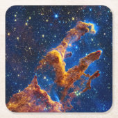 Pillars of Creation - James Webb NIRCam Astronomie Kartonnen Onderzetters (Voorkant)