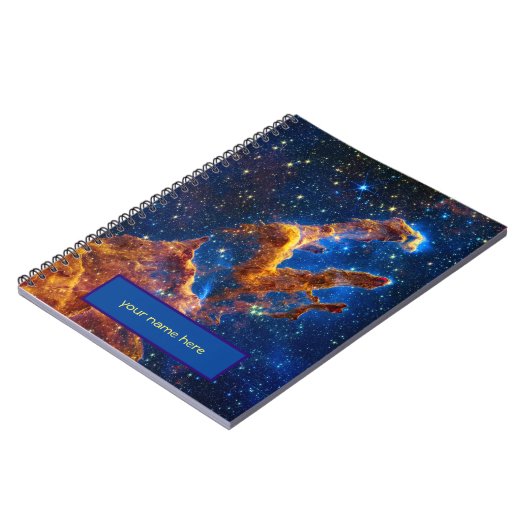 Pillars of Creation - James Webb NIRCam Astronomie Notitieboek (Linkerzijde)