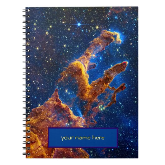 Pillars of Creation - James Webb NIRCam Astronomie Notitieboek (Voorkant)