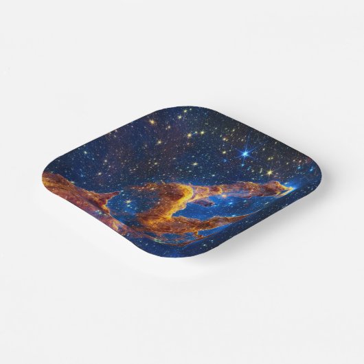 Pillars of Creation - James Webb NIRCam Astronomie Papieren Bordje (Gebogen)