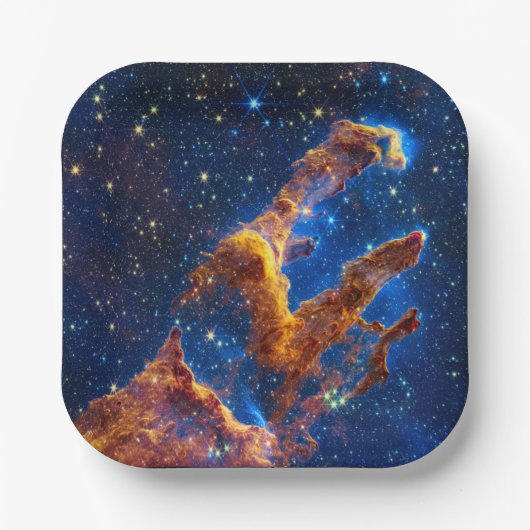 Pillars of Creation - James Webb NIRCam Astronomie Papieren Bordje (Voorkant)