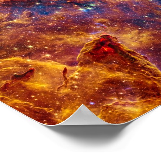Pillars of Creation - James Webb NIRCam Astronomie Poster (Hoek)