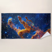 Pillars of Creation - James Webb NIRCam Astronomie Strandlaken (Voorkant)