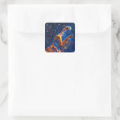 Pillars of Creation - James Webb NIRCam Astronomie Vierkante Sticker (Tas)