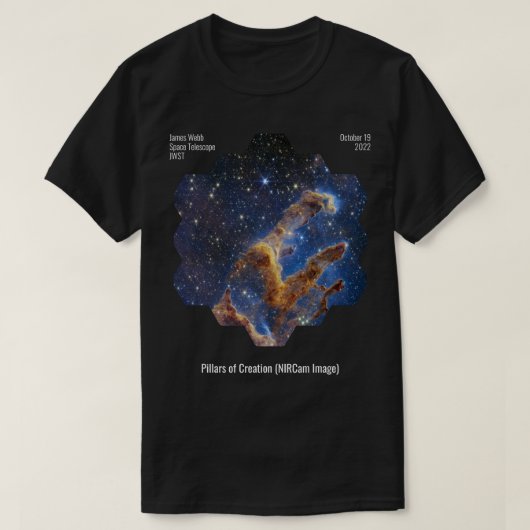 Pillars of Creation (NIRCam Afbeelding) James Webb T-shirt (Design voorkant)