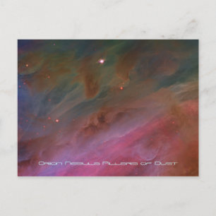 Pillars of Dust, Orion Nebula telescope afbeelding Briefkaart