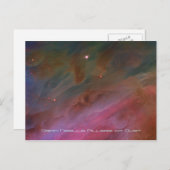 Pillars of Dust, Orion Nebula telescope afbeelding Briefkaart (Voorkant / Achterkant)