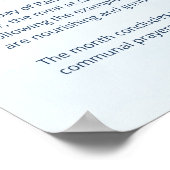 Pillars of Islam - Sawm (Fast) Blue Poster (Hoek)