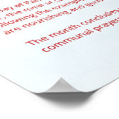 Pillars of Islam - Sawm (Fast) Red Poster (Hoek)