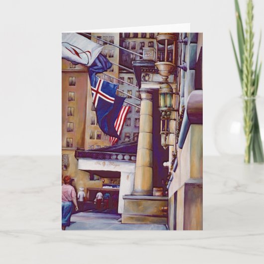 Pillars of Plaza Hotel Wenskaart Kaart (Voorkant)