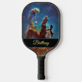 Pillars van Creation Eagle Nebula M16 Jouw naam Pickleball Paddle (Voorkant)