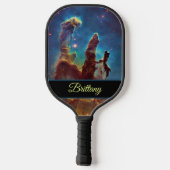 Pillars van Creation Eagle Nebula M16 Jouw naam Pickleball Paddle (Achterkant)