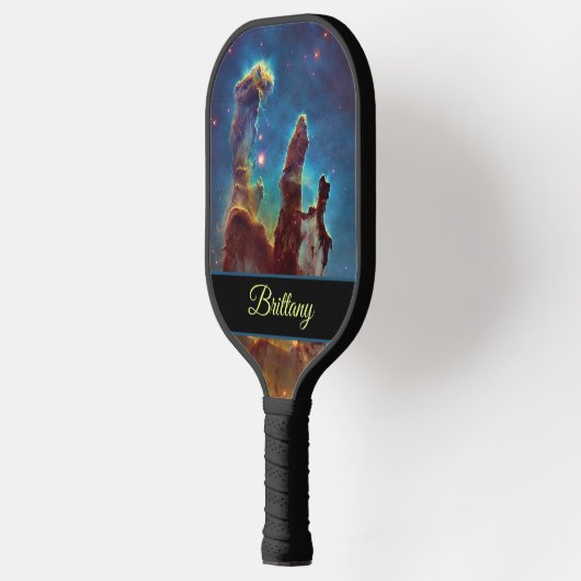 Pillars van Creation Eagle Nebula M16 Jouw naam Pickleball Paddle (Links)