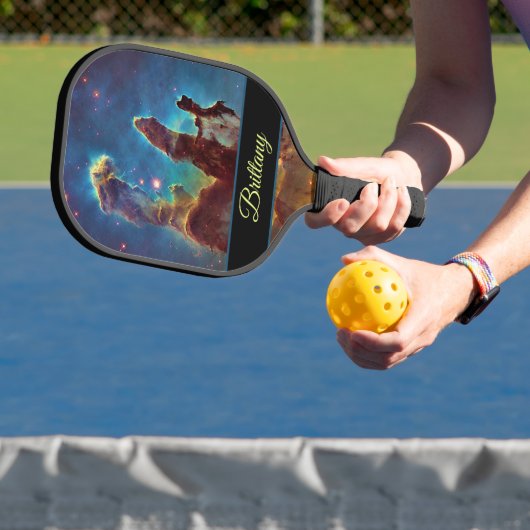 Pillars van Creation Eagle Nebula M16 Jouw naam Pickleball Paddle (Insitu)