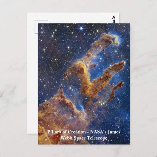 Pillars van Creation James Webb Space Telescope Briefkaart (Voorkant / Achterkant)