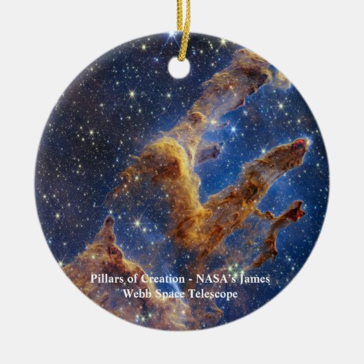 Pillars van Creation James Webb Space Telescope Keramisch Ornament (Voorkant)