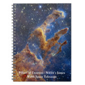 Pillars van Creation James Webb Space Telescope Notitieboek (Voorkant)