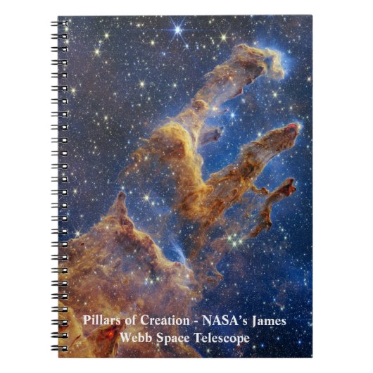 Pillars van Creation James Webb Space Telescope Notitieboek (Voorkant)