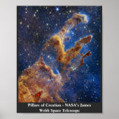 Pillars van Creation James Webb Space Telescope Poster (Voorkant)
