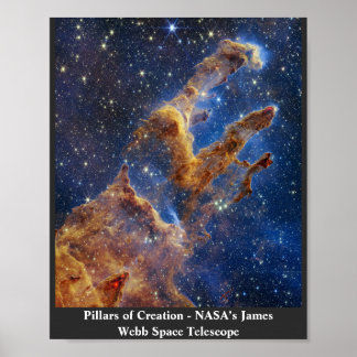 Pillars van Creation James Webb Space Telescope Poster