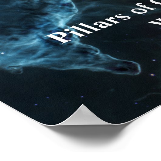 Pillars van Creation James Webb Space Telescope Poster (Hoek)