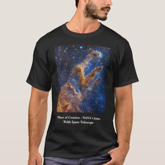 Pillars van Creation James Webb Space Telescope T-shirt (Voorkant)