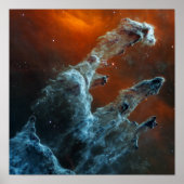 Pillars van Creation James Webb Telescope Poster (Voorkant)