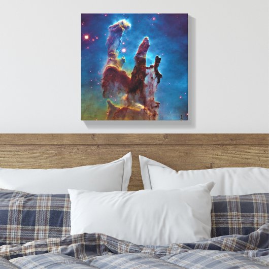 Pillars van Creation M16 Eagle Nebula Space Photo Canvas Afdruk (Insitu (Slaapkamer))