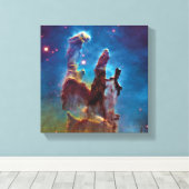 Pillars van Creation M16 Eagle Nebula Space Photo Canvas Afdruk (Insitu (Houten vloer))