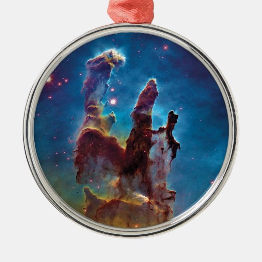 Pillars van Creation M16 Eagle Nebula Space Photo Metalen Ornament (Voorkant)