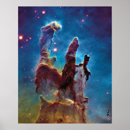 Pillars van Creation M16 Eagle Nebula Space Photo Poster (Voorkant)