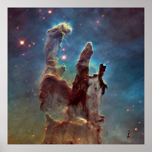 Pillars van Creation Star Gazing Eagle Nebula Poster (Voorkant)