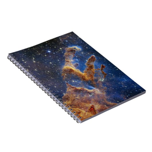 Pillars van Creation Webb space Telescope Nircam Notitieboek (Rechterzijde)