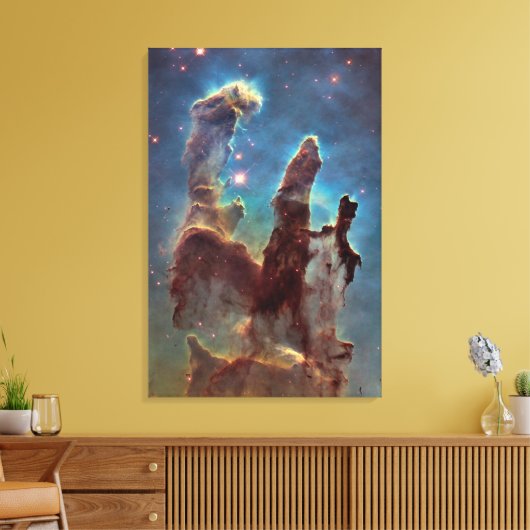 Pillars van de Grote Verticale Verticale van de Ve Canvas Afdruk (Insitu (Woonkamer))