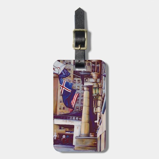 Pillars van de Plaza Bagagelabel (Voorkant verticaal)