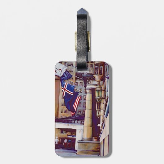 Pillars van de Plaza Bagagelabel (Achterkant verticaal)