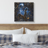 Pillars van de rek Eagle Nebula nabij infrarood Canvas Afdruk (Insitu (Slaapkamer))