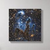 Pillars van de rek Eagle Nebula nabij infrarood Canvas Afdruk (Voorkant)