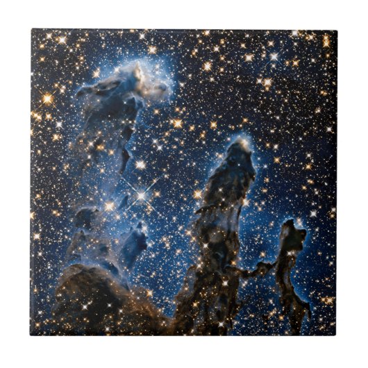 Pillars van de rek Eagle Nebula nabij infrarood Tegeltje (Voorkant)