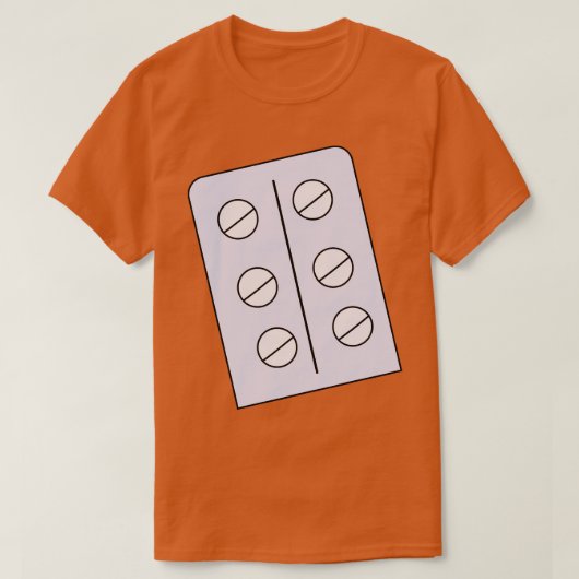 Pillen Blisterverpakking T-shirt (Design voorkant)