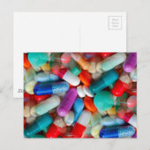 pillen briefkaart (Voorkant / Achterkant)