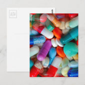 pillen briefkaart (Voorkant / Achterkant)