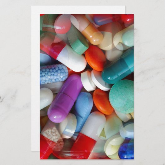 pillen briefpapier (Voorkant / Achterkant)