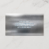 Pillen en Bekerglas | Farmaceutisch Logo | Metaal Visitekaartje (Achterkant)